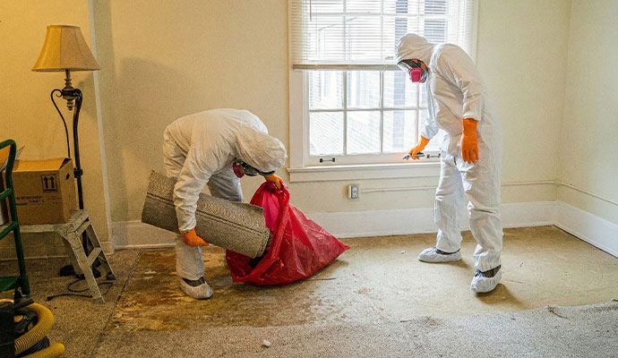 Professional biohazard cleanup service